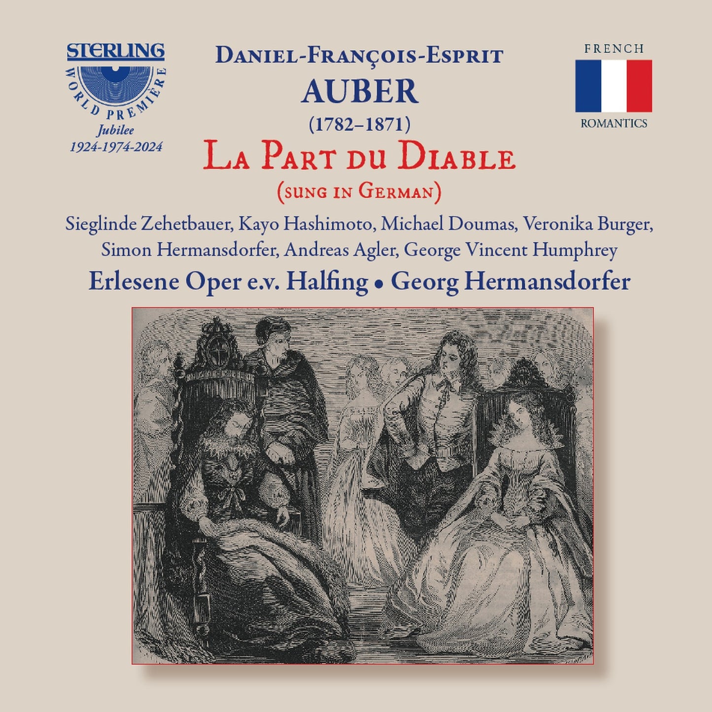 CD cover for Auberās āLa Part Du Diableā with a vintage illustration.