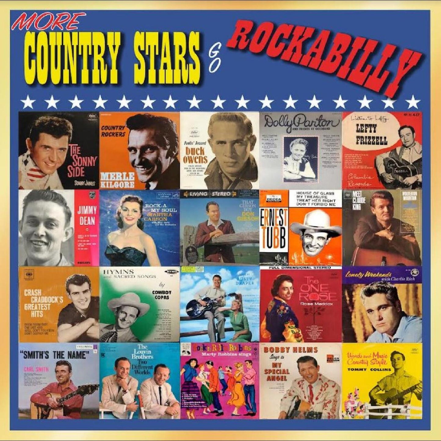 CD cover featuring portraits of various country music artists in a collage.