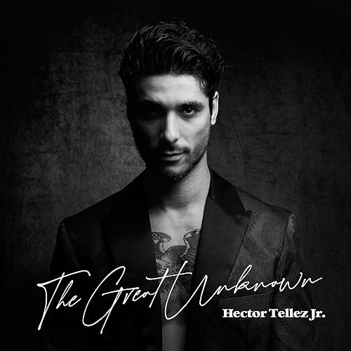 Black and white CD cover featuring portrait of Hector Tellez Jr.