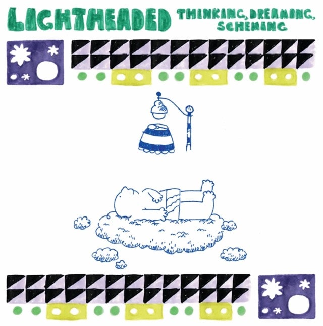 CD cover with whimsical hand-drawn illustration of a landscape and objects.