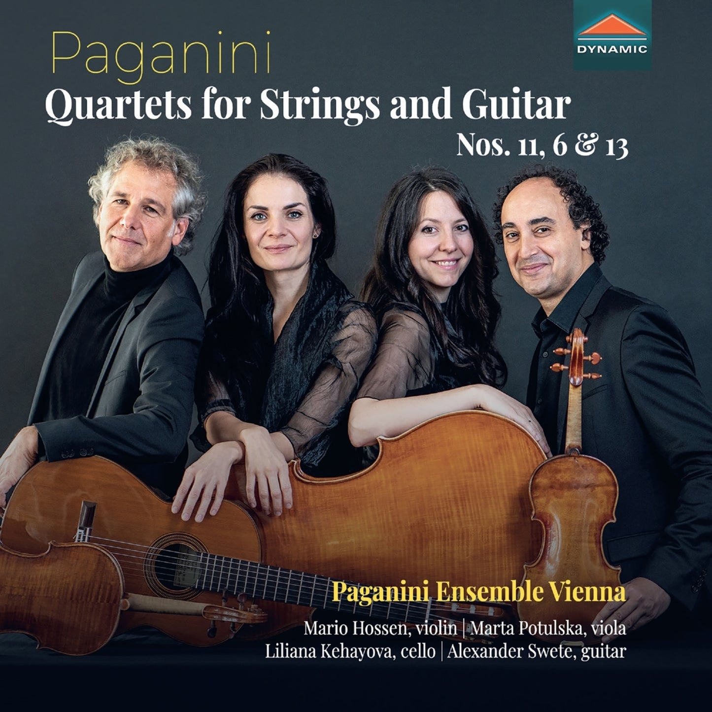 CD cover featuring four musicians with string instruments and a guitar.