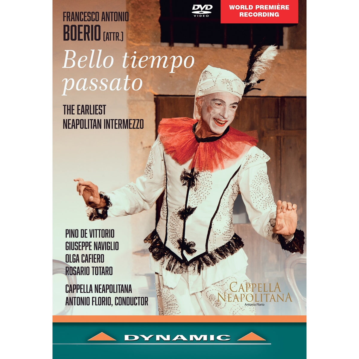 DVD cover for "Boerio - Bello Tiempo Passato" featuring a performer in costume.