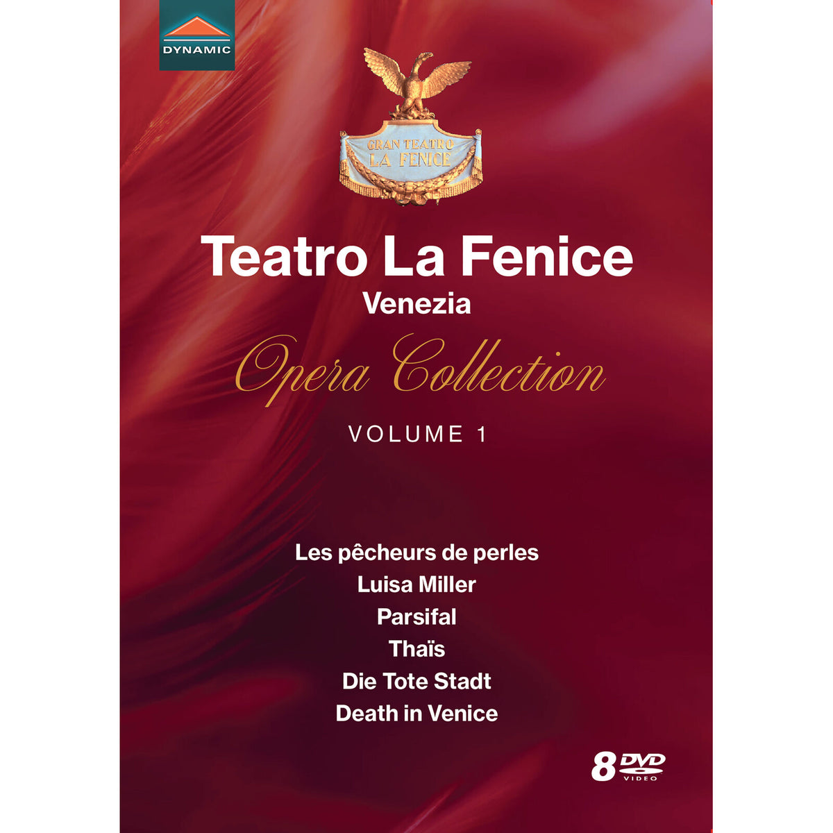 DVD cover for "La Fenice Opera Collection 1" with opera titles listed.