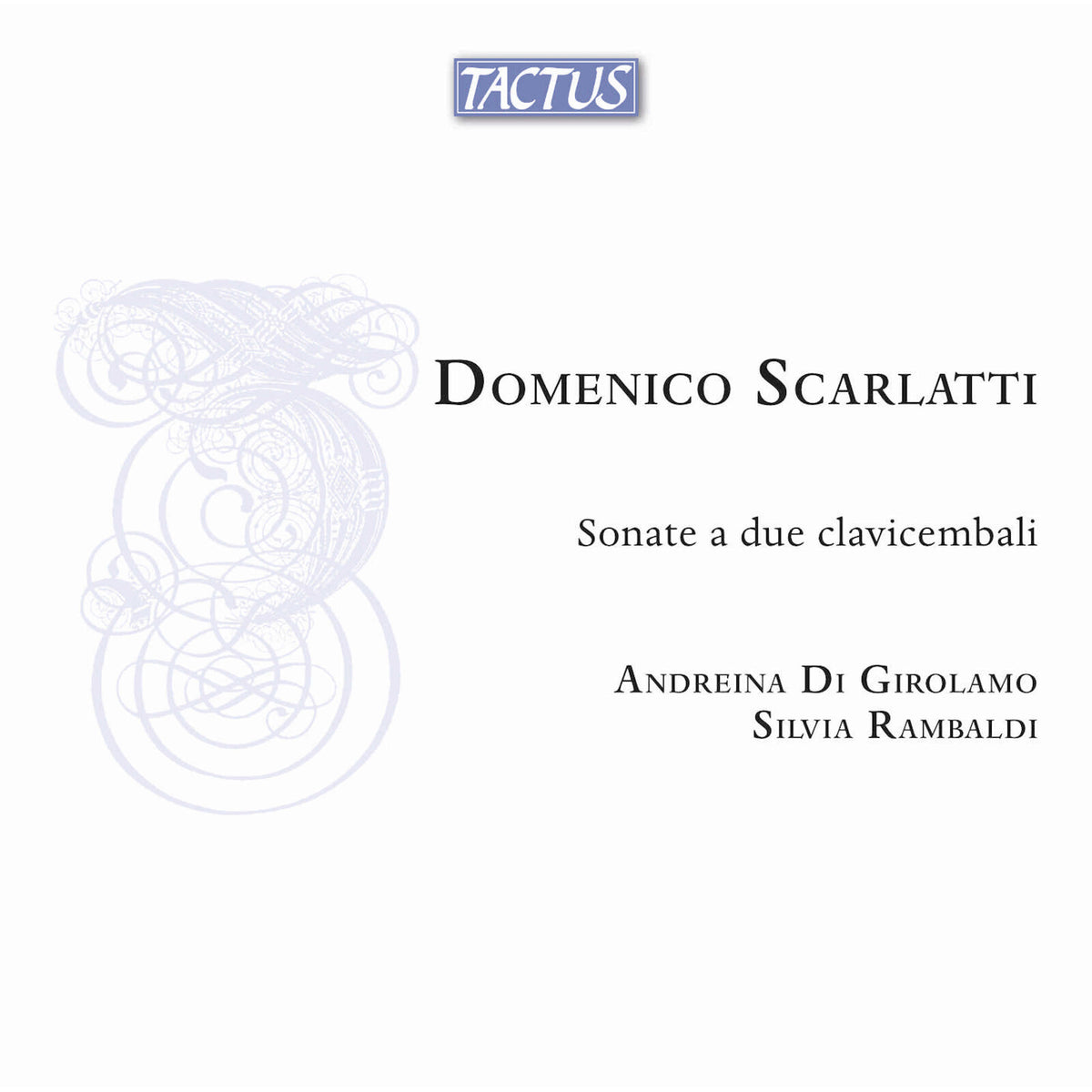 CD cover for Scarlatti’s sonatas performed by Di Girolamo and Rambaldi.