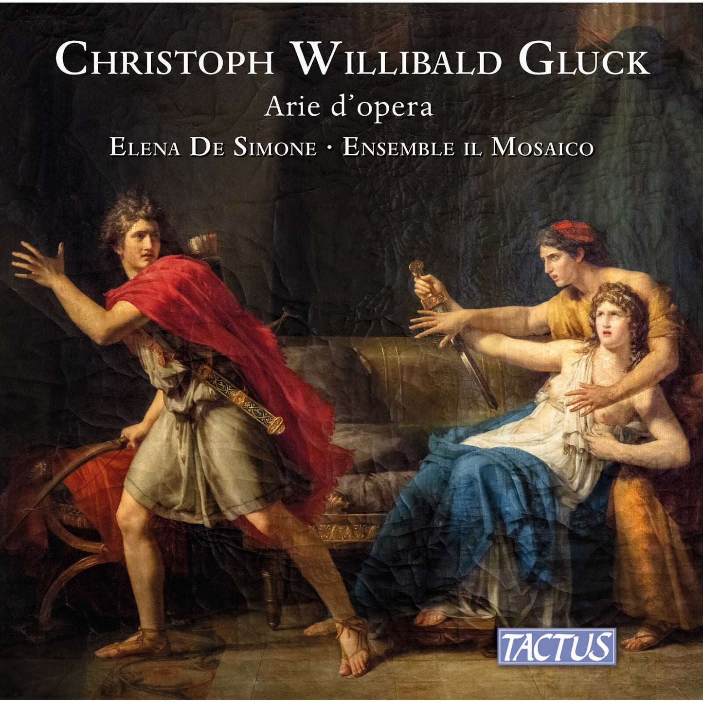 CD cover for Gluck opera arias, featuring two figures in classical dress.