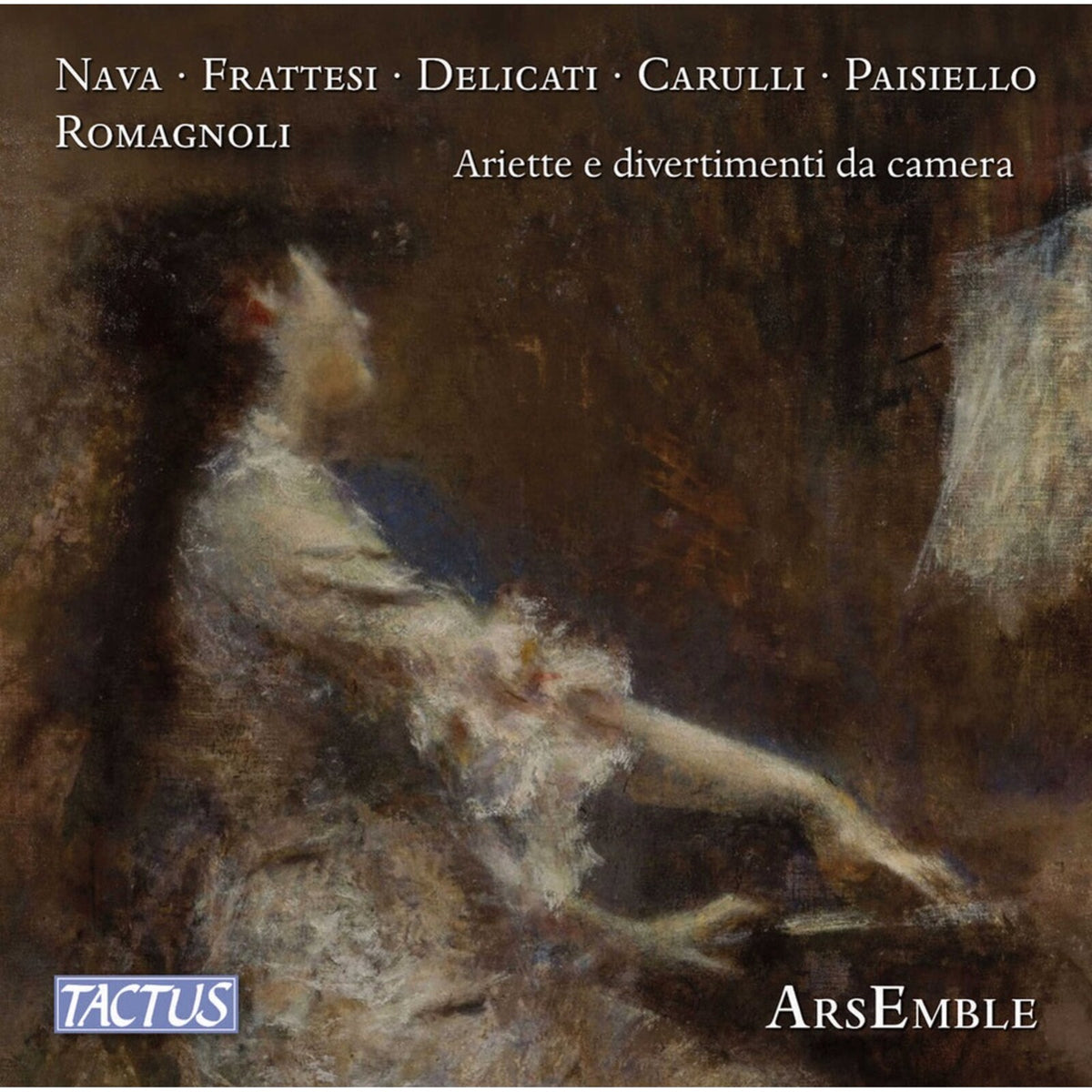 CD cover featuring a painted scene of figures in a garden.