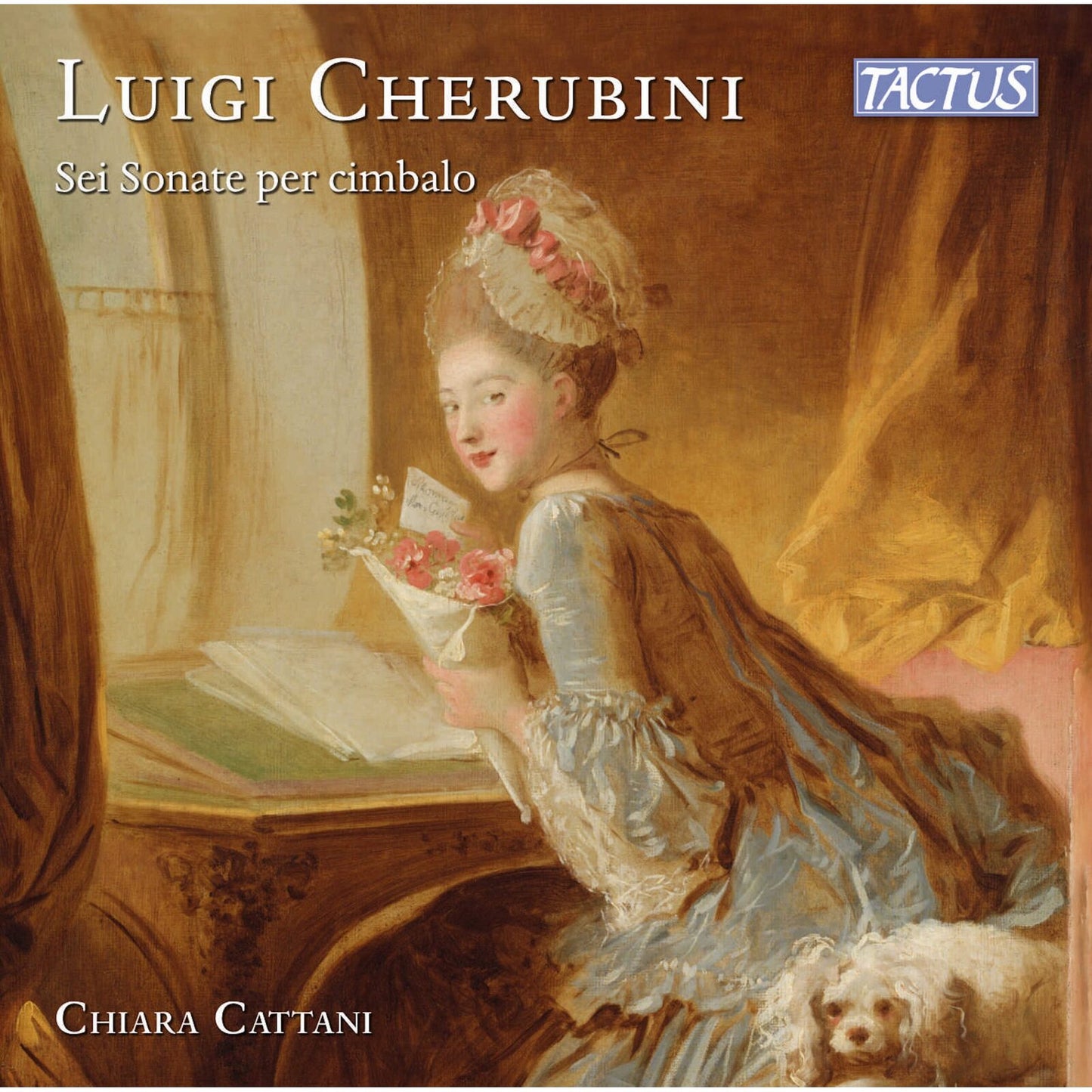 CD cover featuring a painted portrait of a woman with flowers.