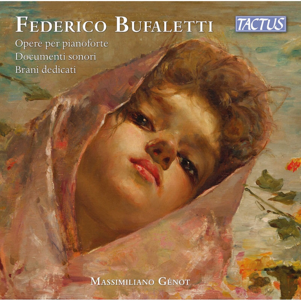 CD cover: painted portrait of a young person with flowers.