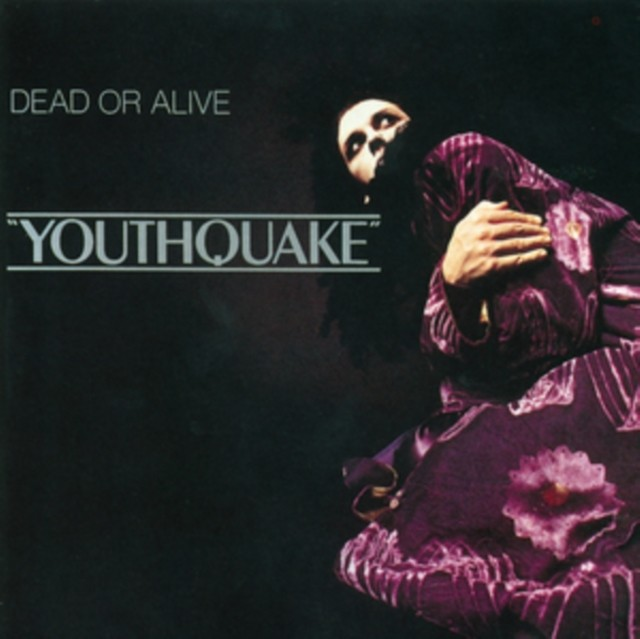 Album cover for Dead Or Alive’s “Youthquake” featuring a masked figure.
