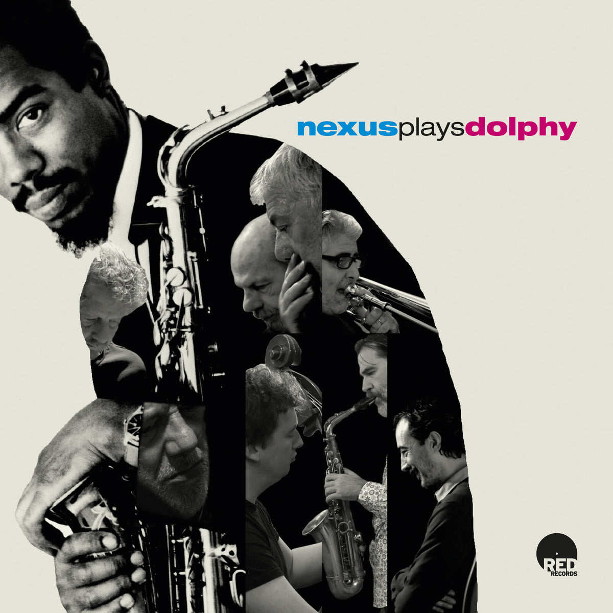 CD cover featuring black and white portraits of jazz musicians with instruments.