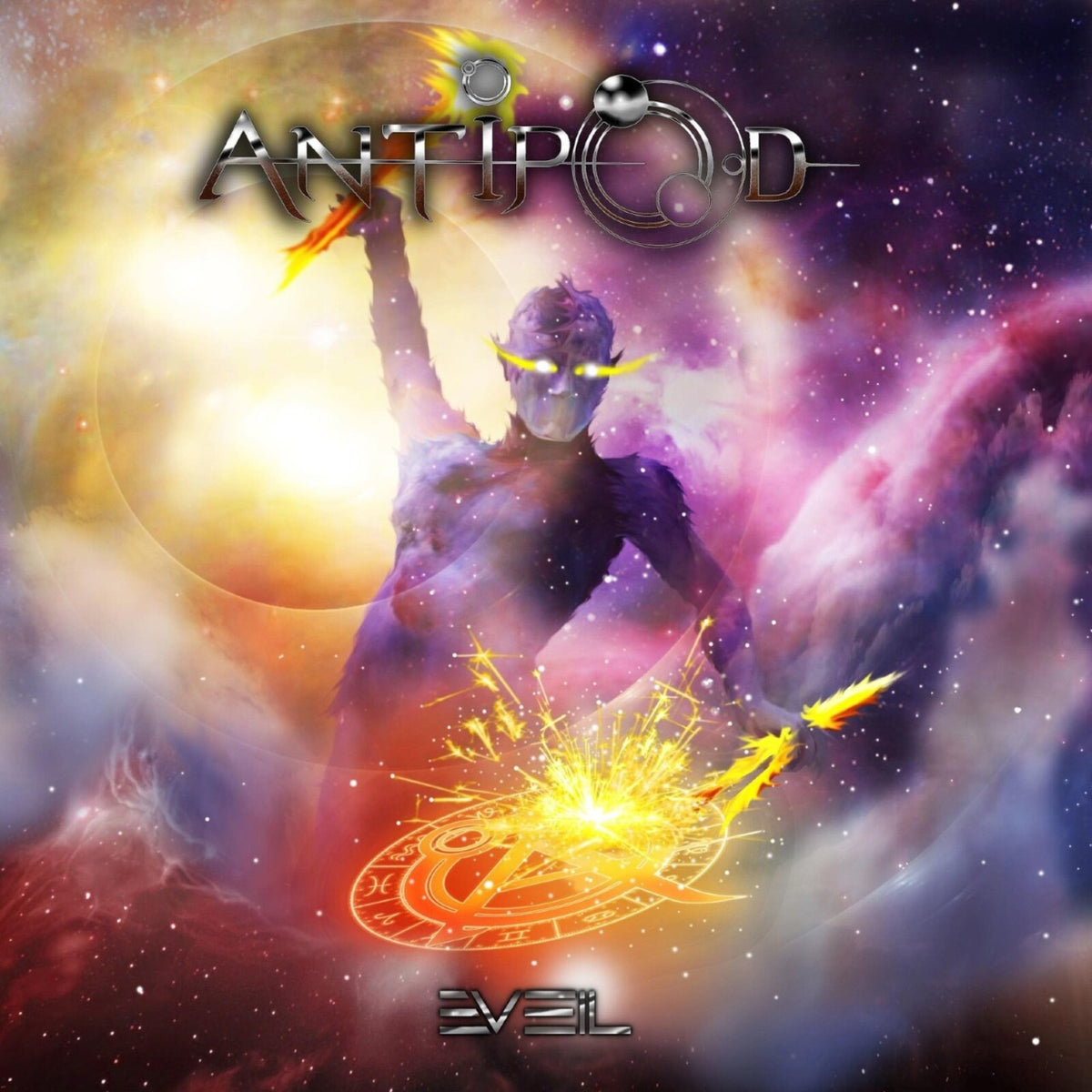 CD cover for Antipod’s “Killing Season” featuring a figure in a nebula.