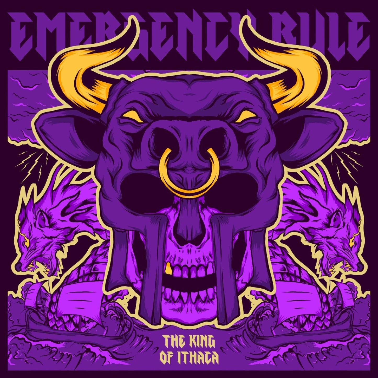 CD cover: purple bull head with horns, flanked by dragon-like figures.