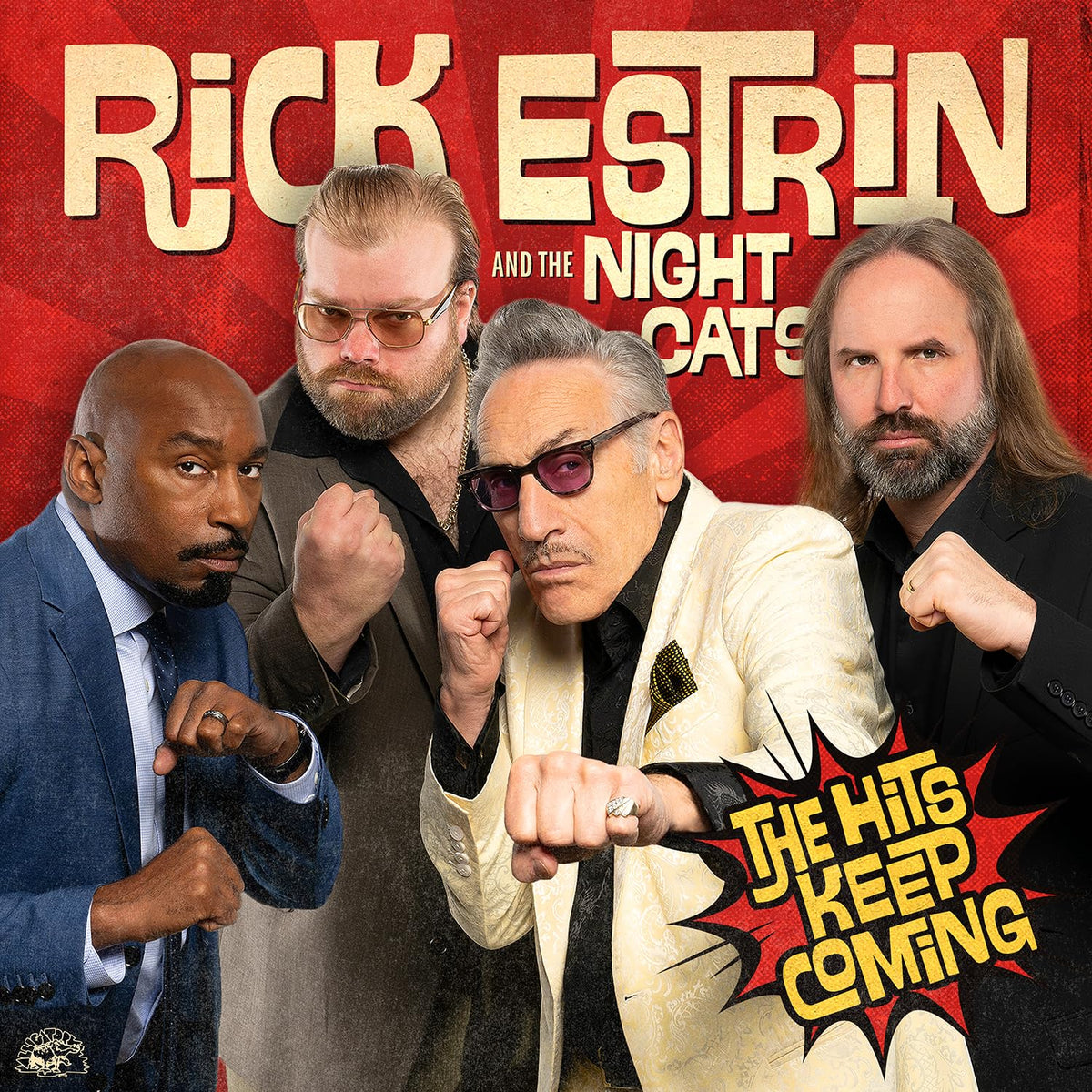 Album cover for Rick Estrin & The Nightcats, featuring band portrait.