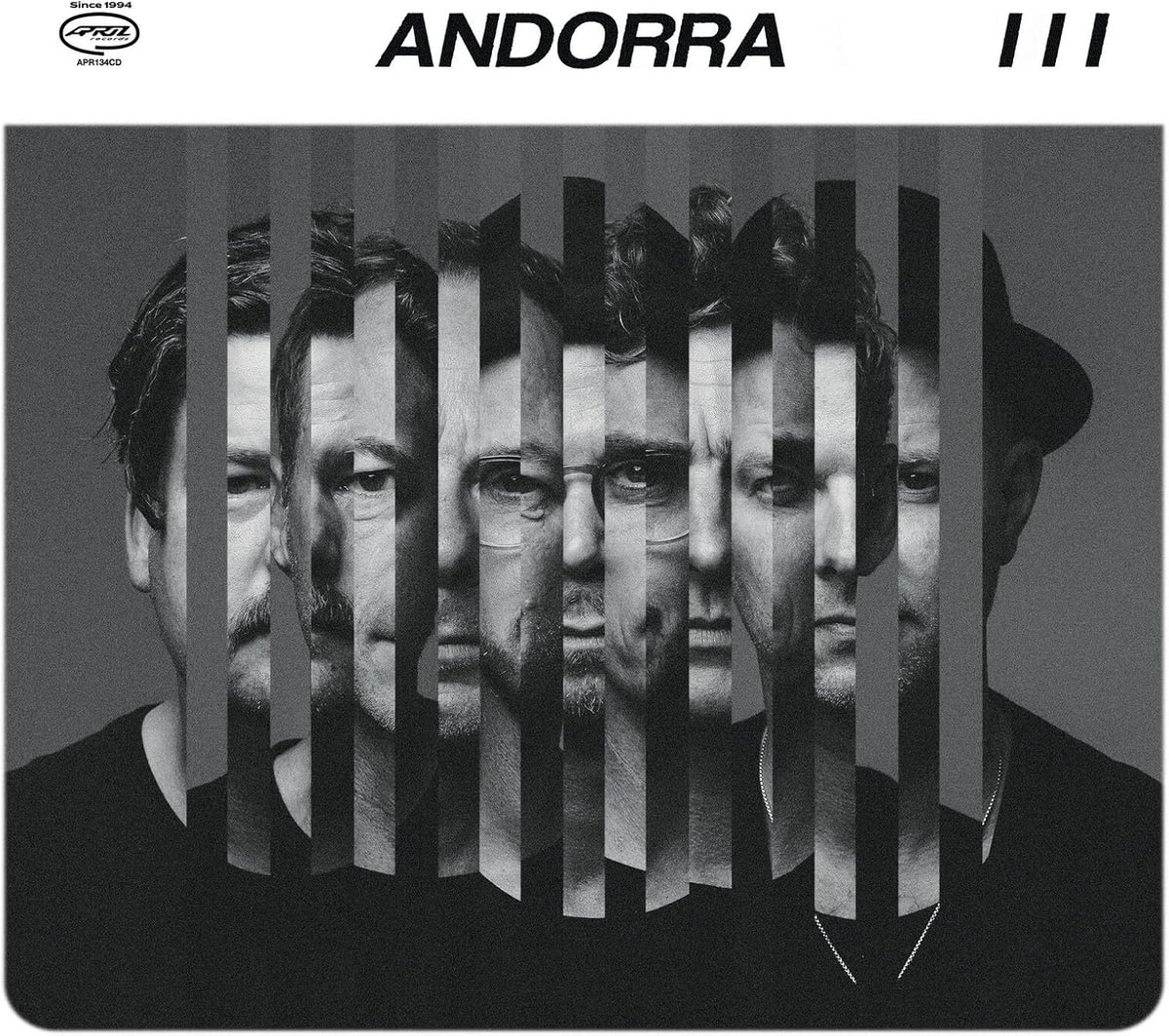 CD cover for Andorra's "Iii" featuring a distorted portrait of a man.