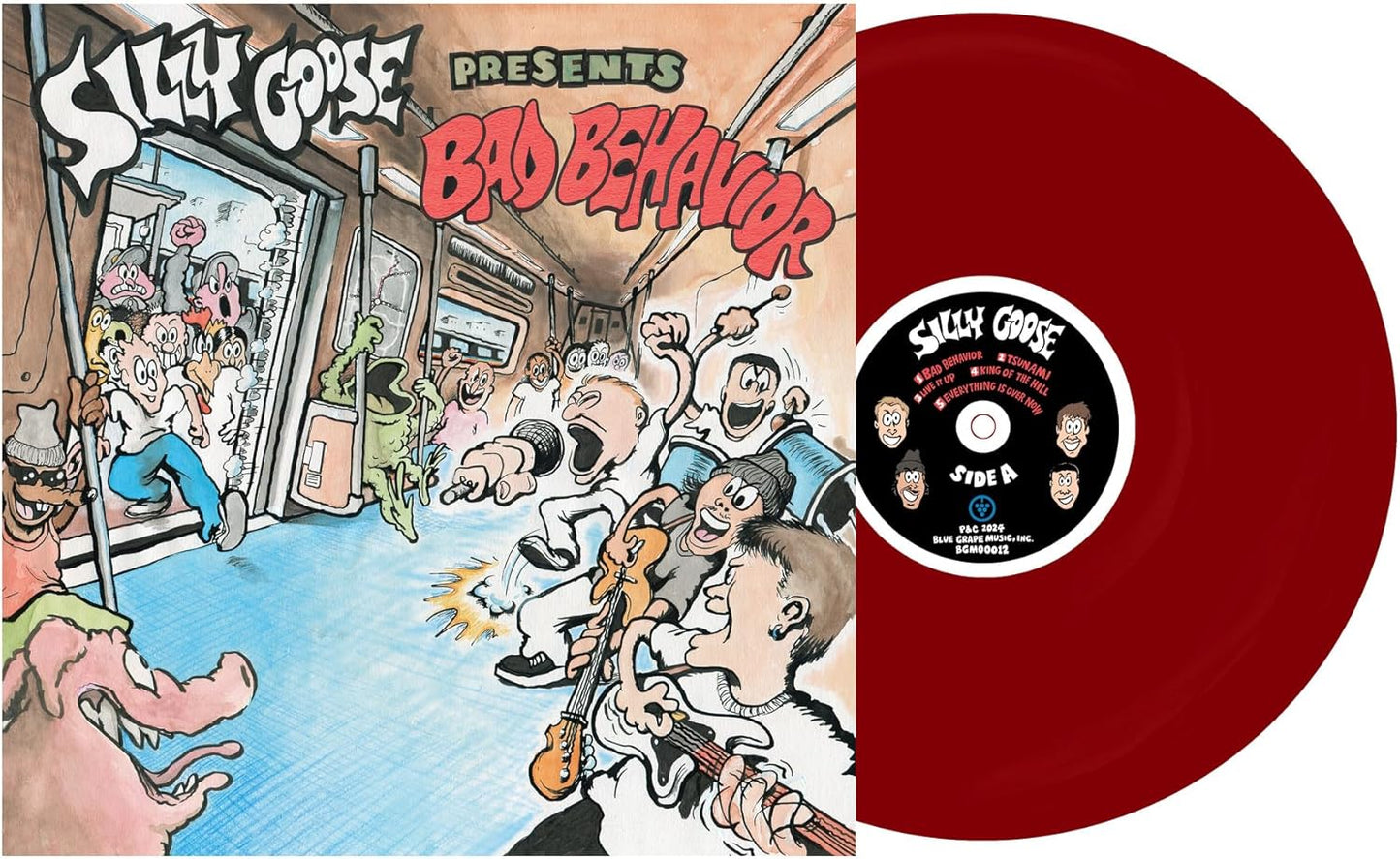 Silly Goose - Bad Behavior" vinyl record with cartoon cover art.