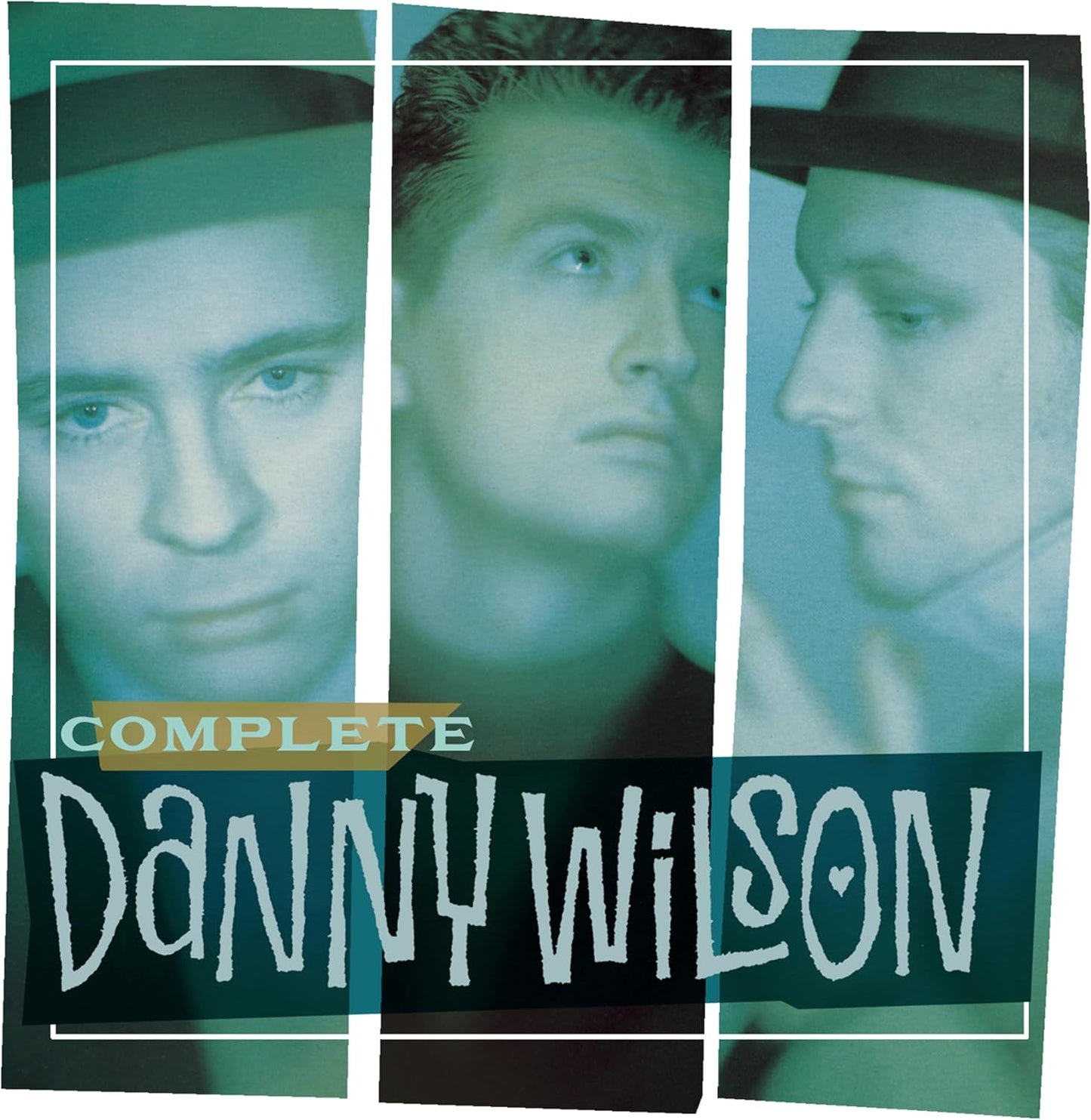 Album cover featuring three portraits of Danny Wilson band members in blue-tinted panels.
