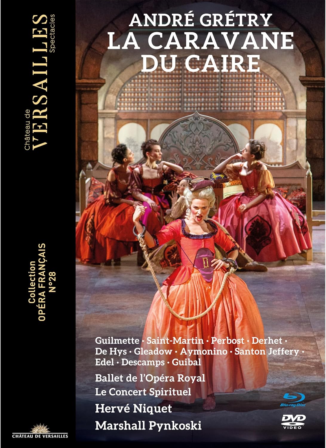 DVD cover for "La Caravane Du Caire" opera, performers in costume onstage.
