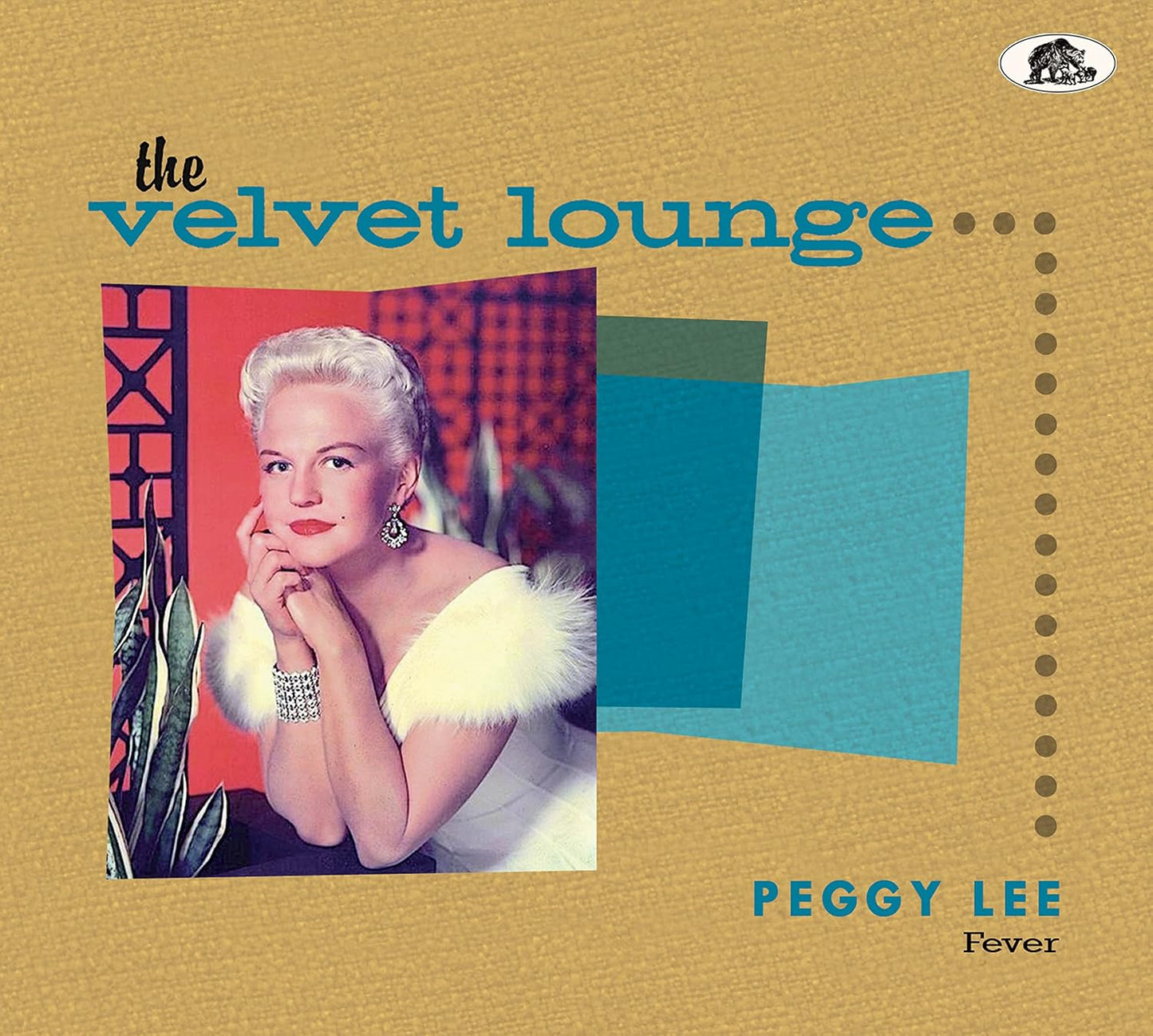CD cover featuring Peggy Lee in a red dress with geometric shapes.