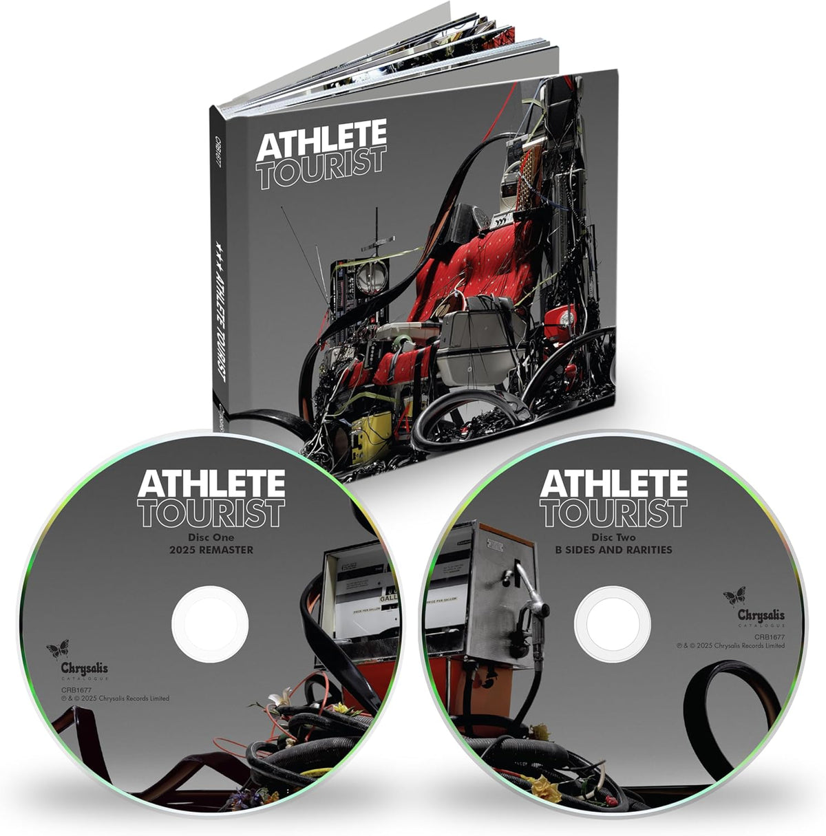 CD case for “Athlete - Tourist” featuring a cyclist against a blurred background.