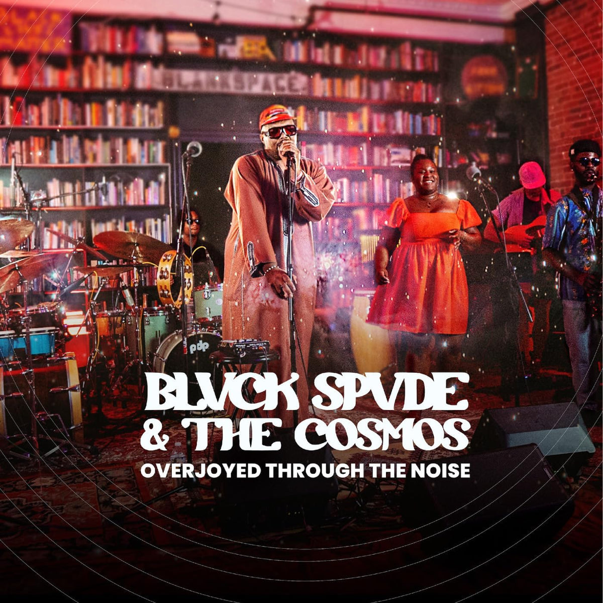 CD cover for Blvck Spvde & The Cosmos, featuring a band performance.