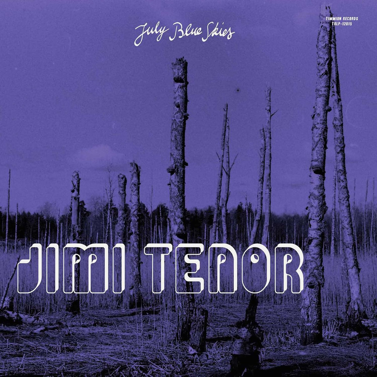 Purple album cover with birch trees and the text "Jimi Tenor".