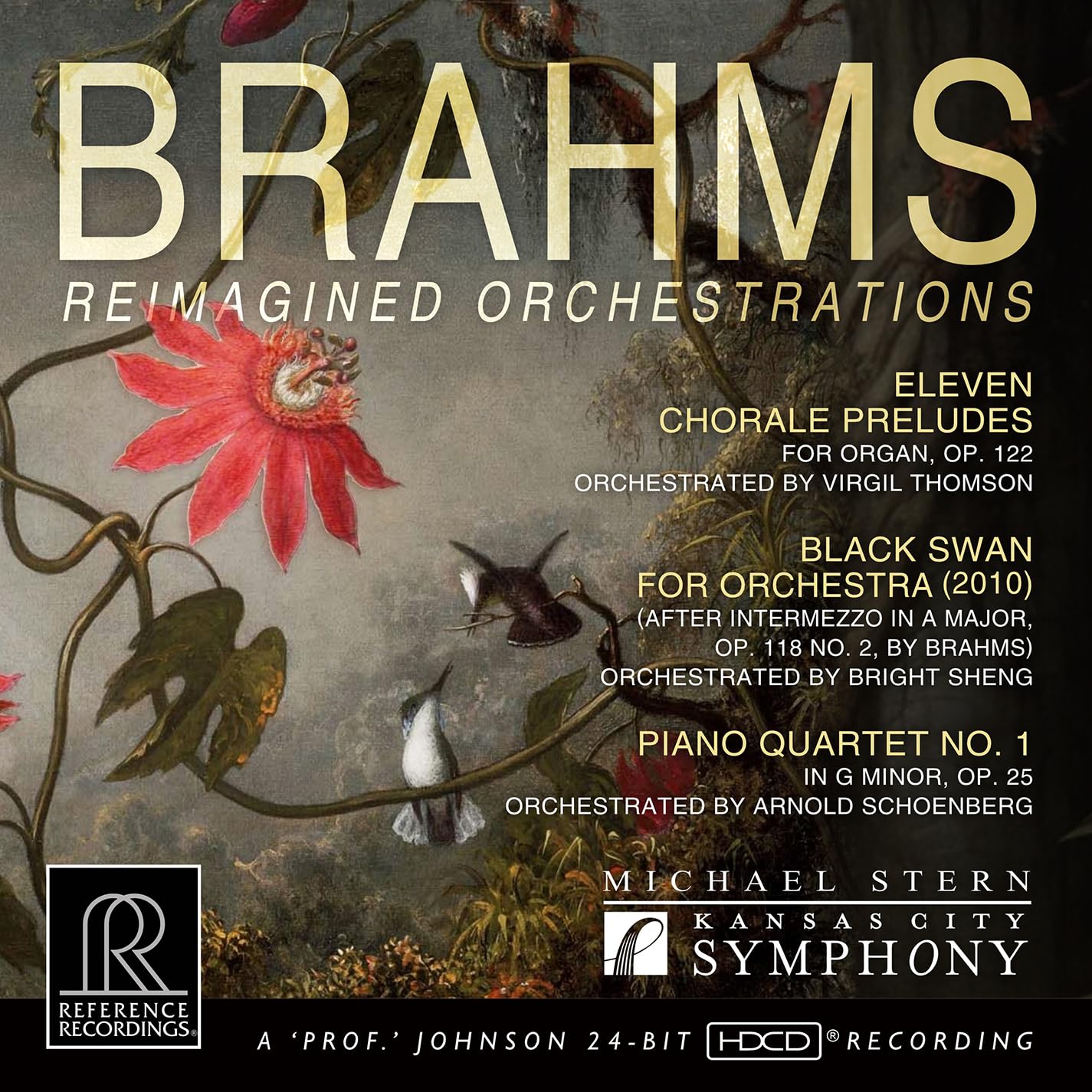 CD cover for Kansas City Symphony’s “Brahms: Reimagined Orchestrations.”
