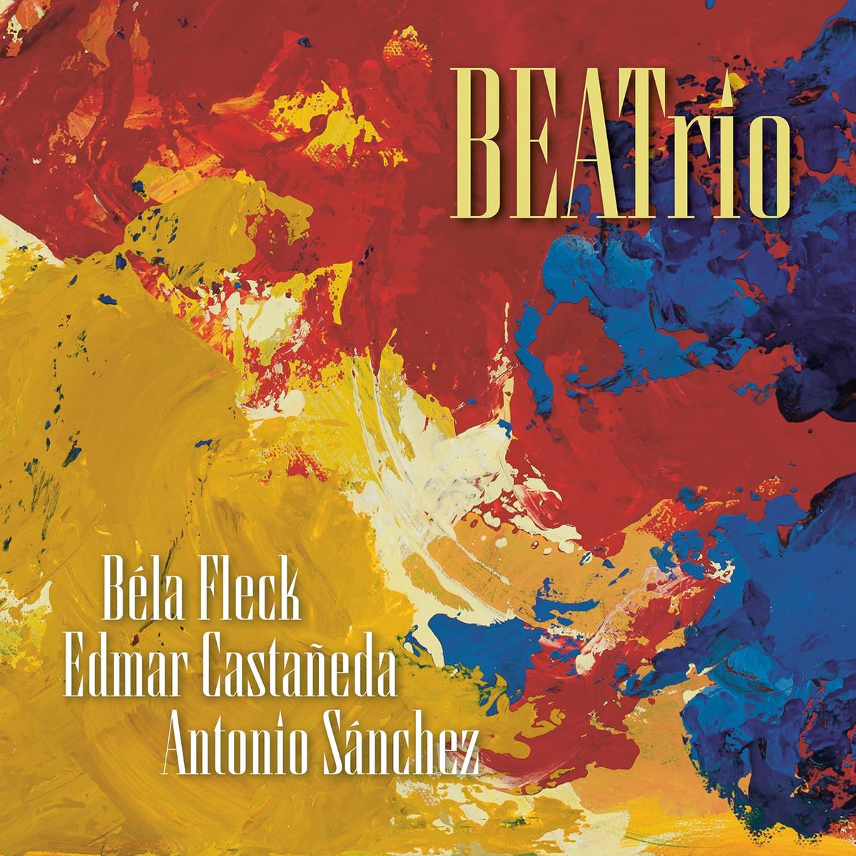 CD case featuring musicians Bela Fleck and Edmar Castaneda, titled “Beatrio”.