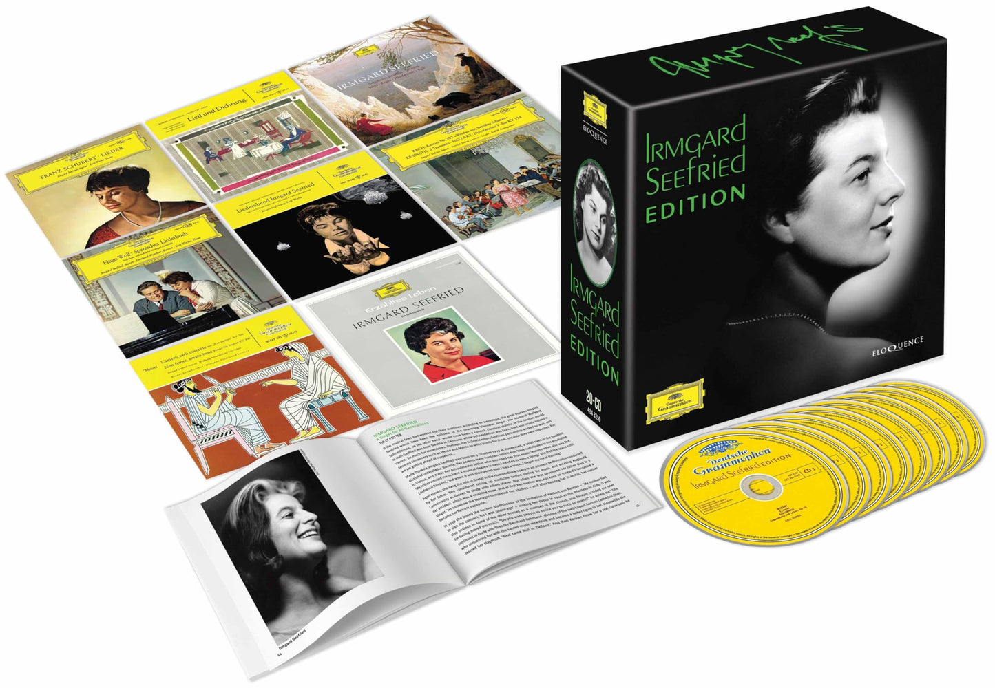 Irmgard Seefried CD edition box set with albums, booklet, and disc.