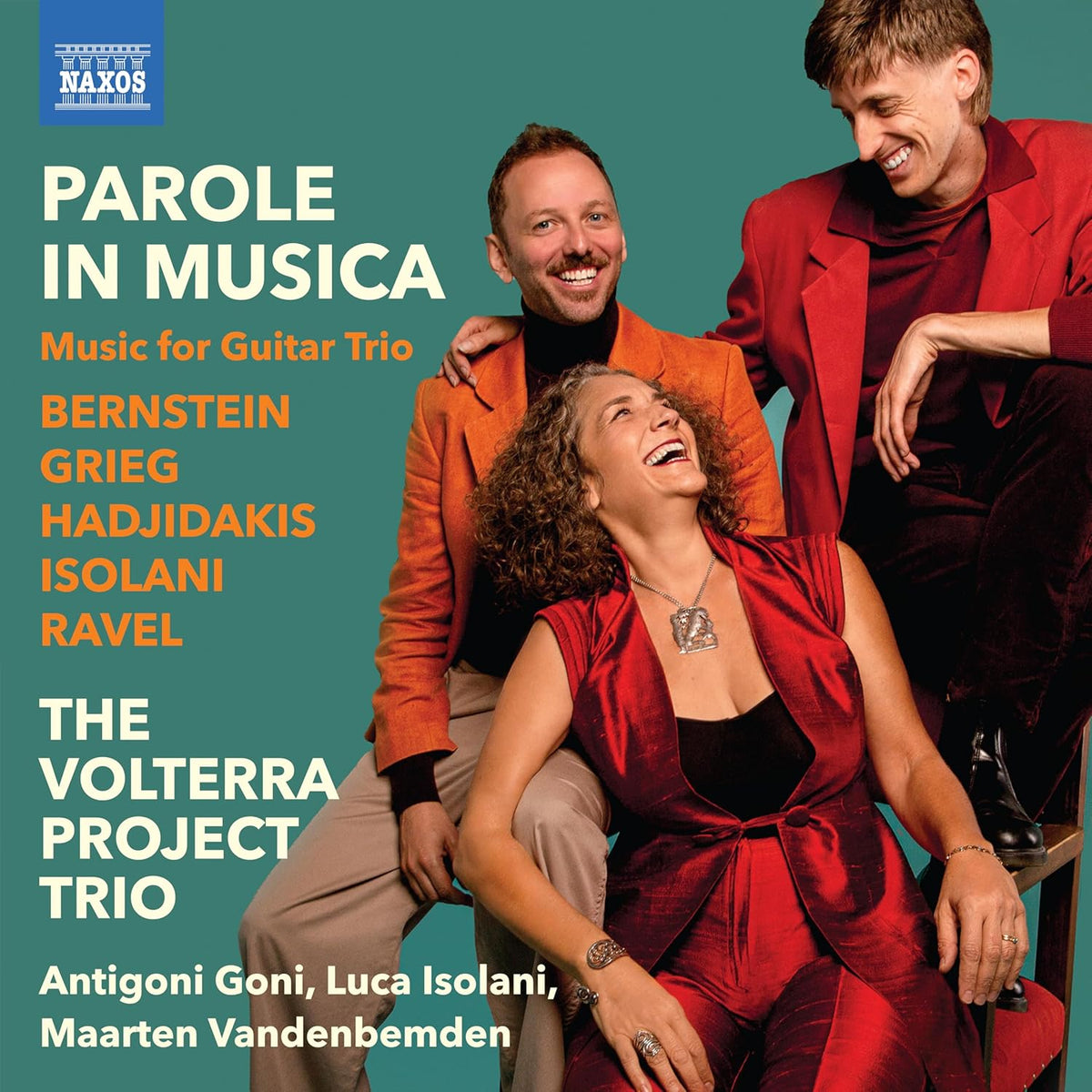 CD case featuring artwork for "The Volterra Project Trio - Parole In Musica.