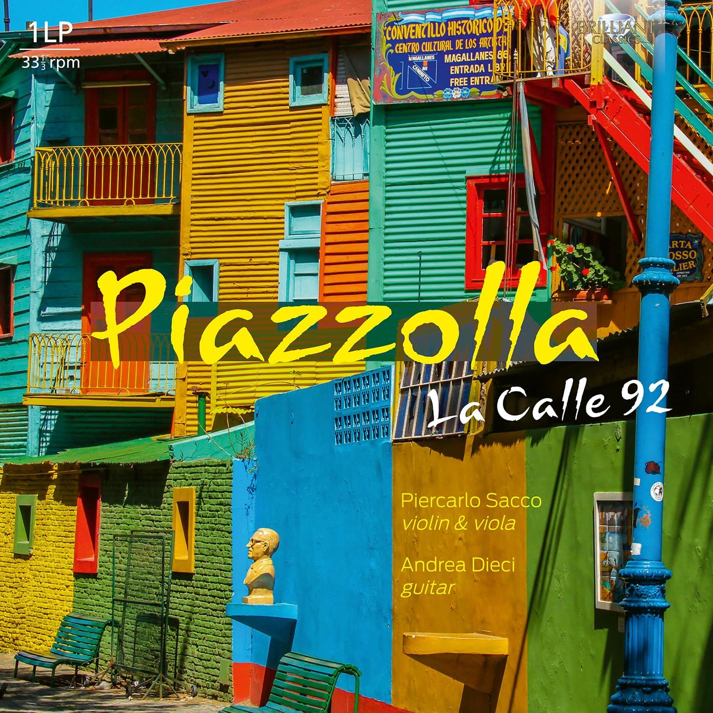 Vinyl record of Piazzolla’s “La Calle 92” by Sacco and Dieci.