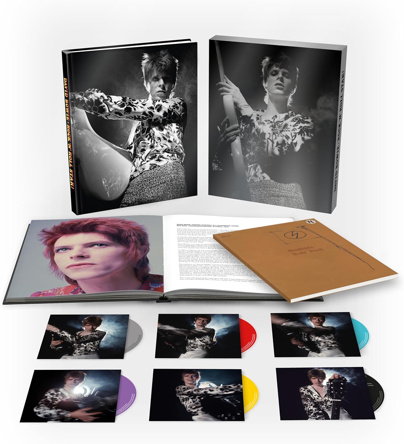 David Bowie "Rock ‘n’ Roll Star" Blu-ray box set with photos and booklet.