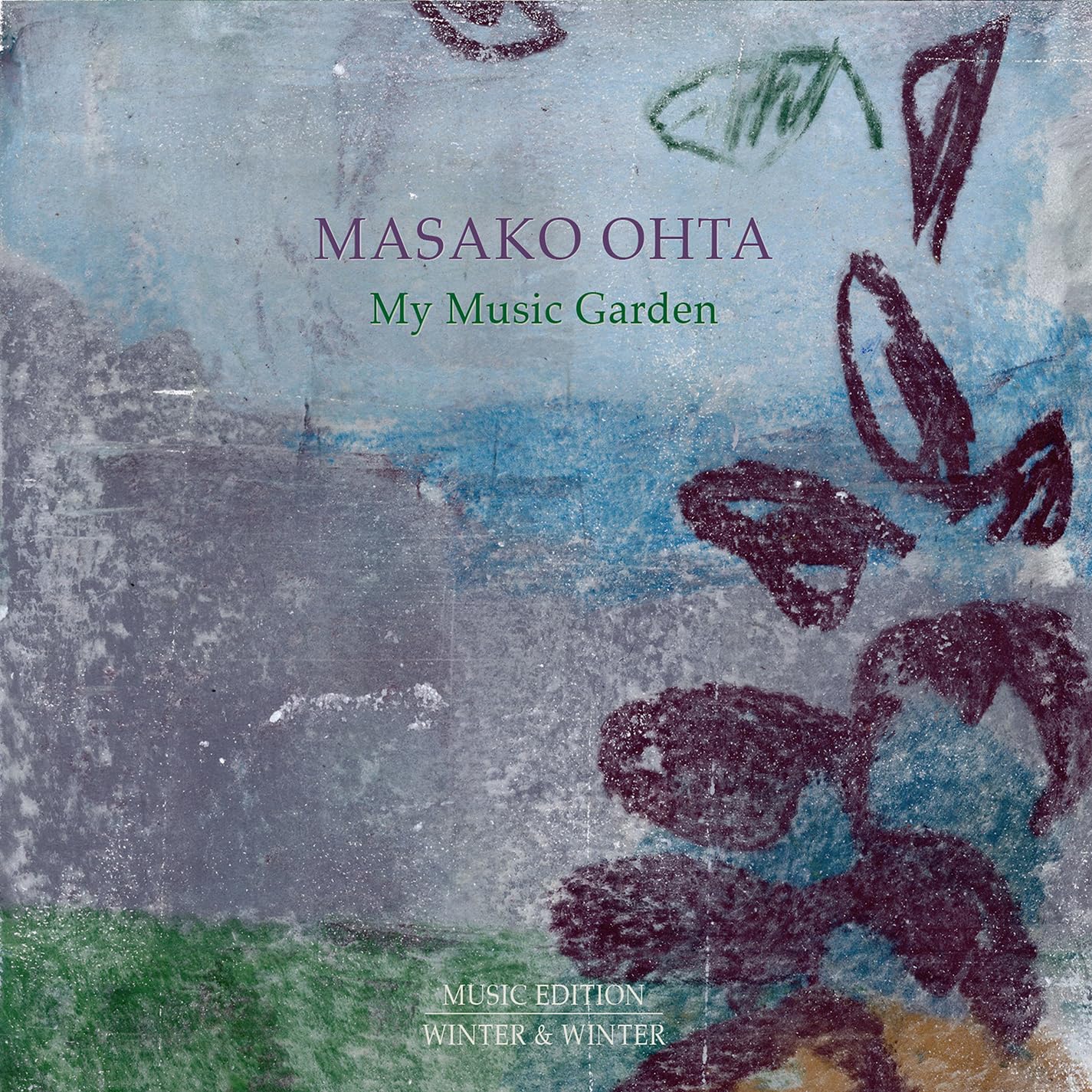 CD cover for Masako Ohta’s “My Music Garden” with abstract painted figures.