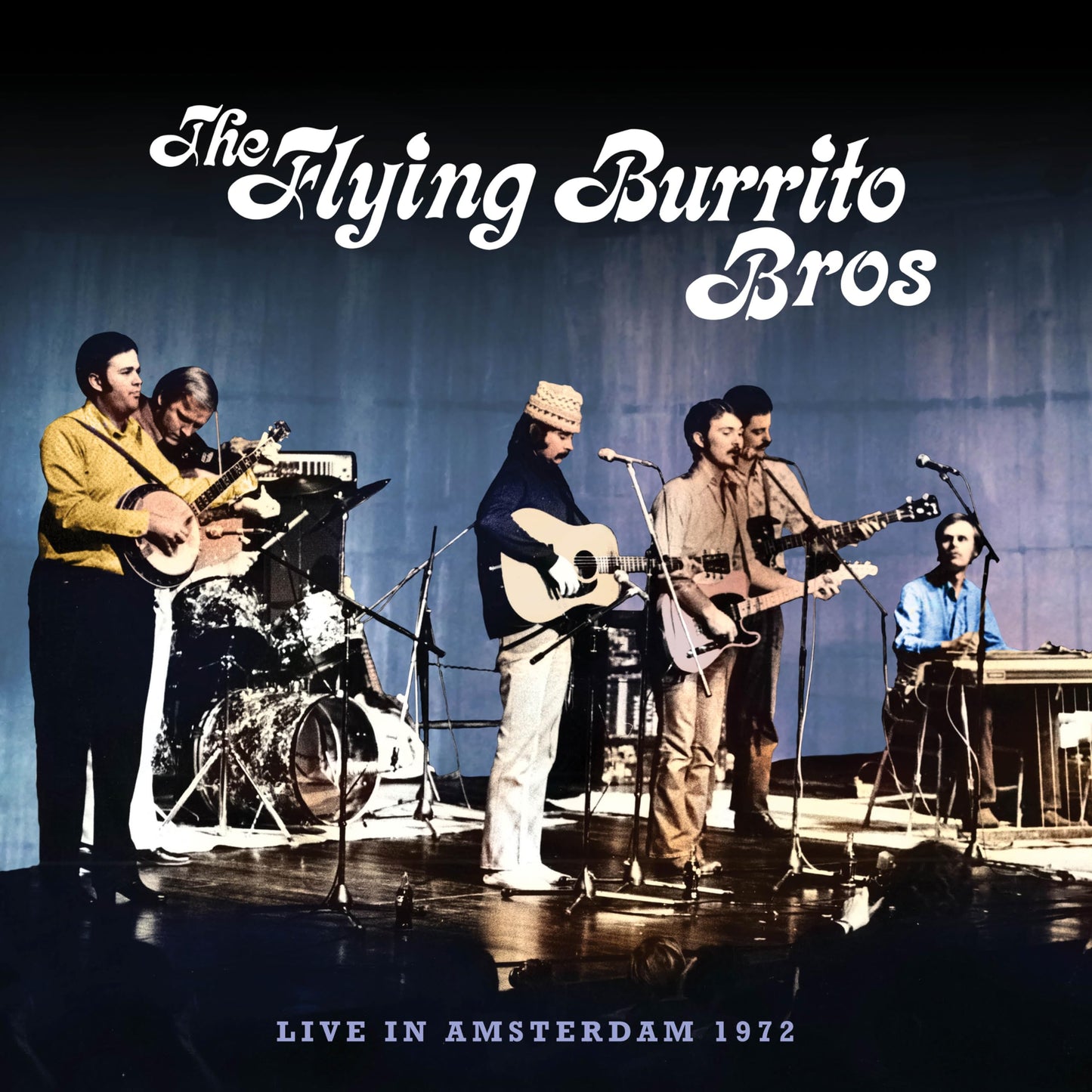 The Flying Burrito Brothers band photo on a CD cover, 1972.