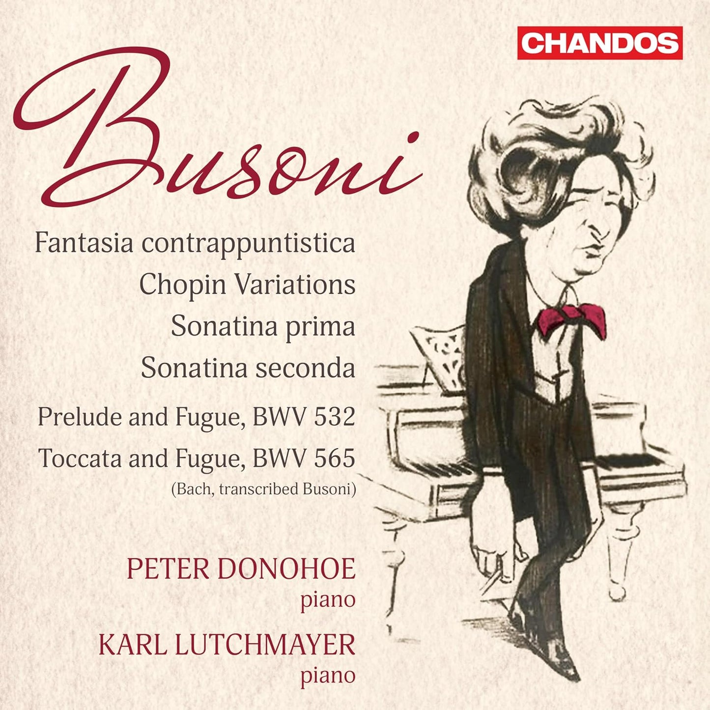 CD cover for Busoni’s “Fantasia Contrappuntistica” featuring a portrait.