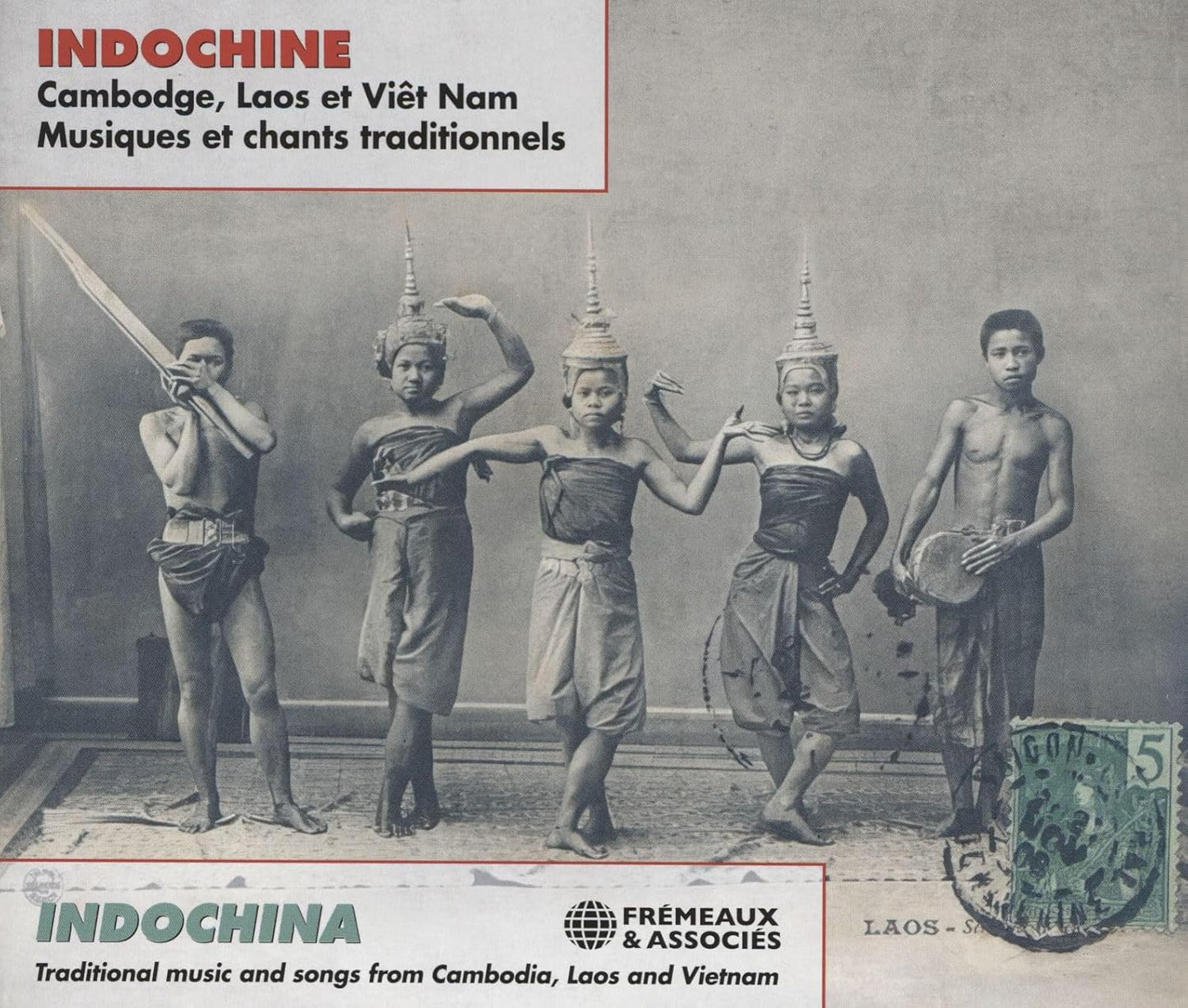 CD cover featuring five young people in traditional Indochinese attire.