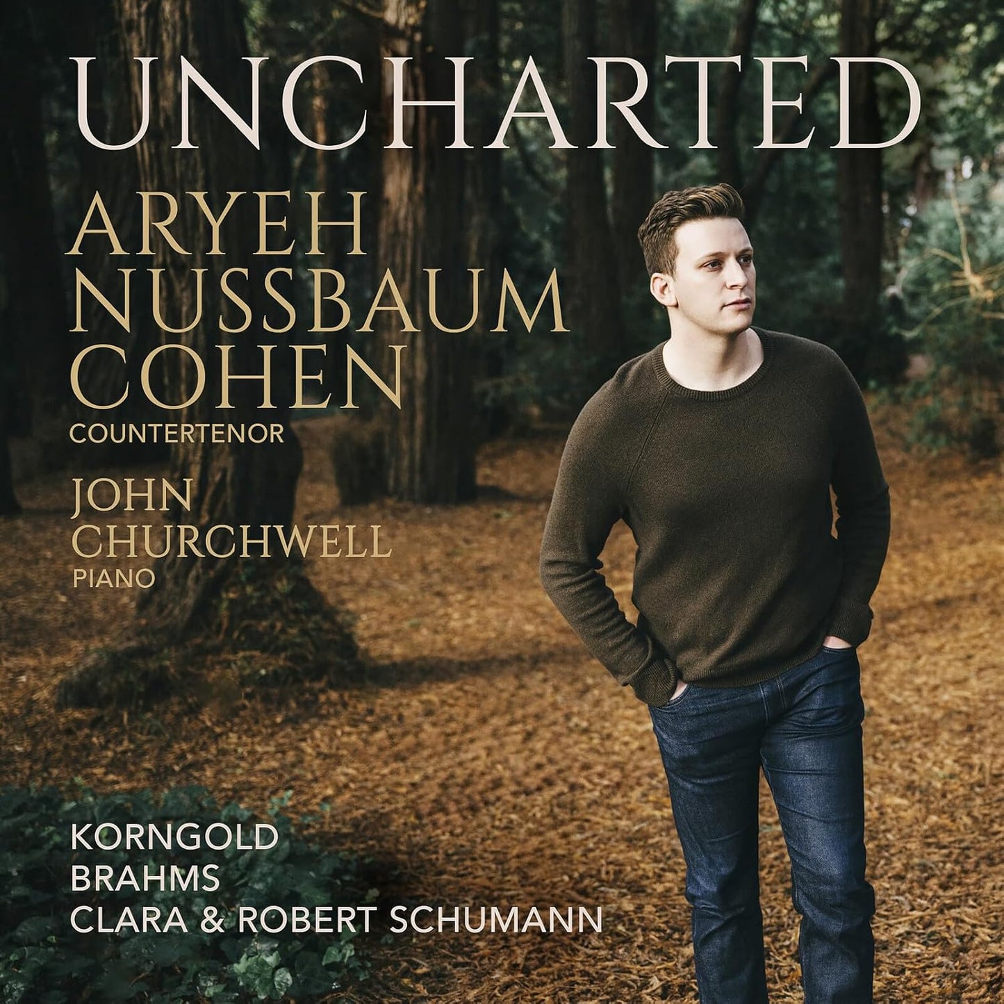 CD cover featuring Aryeh Nussbaum Cohen, a countertenor, with pianist John Churchwell.