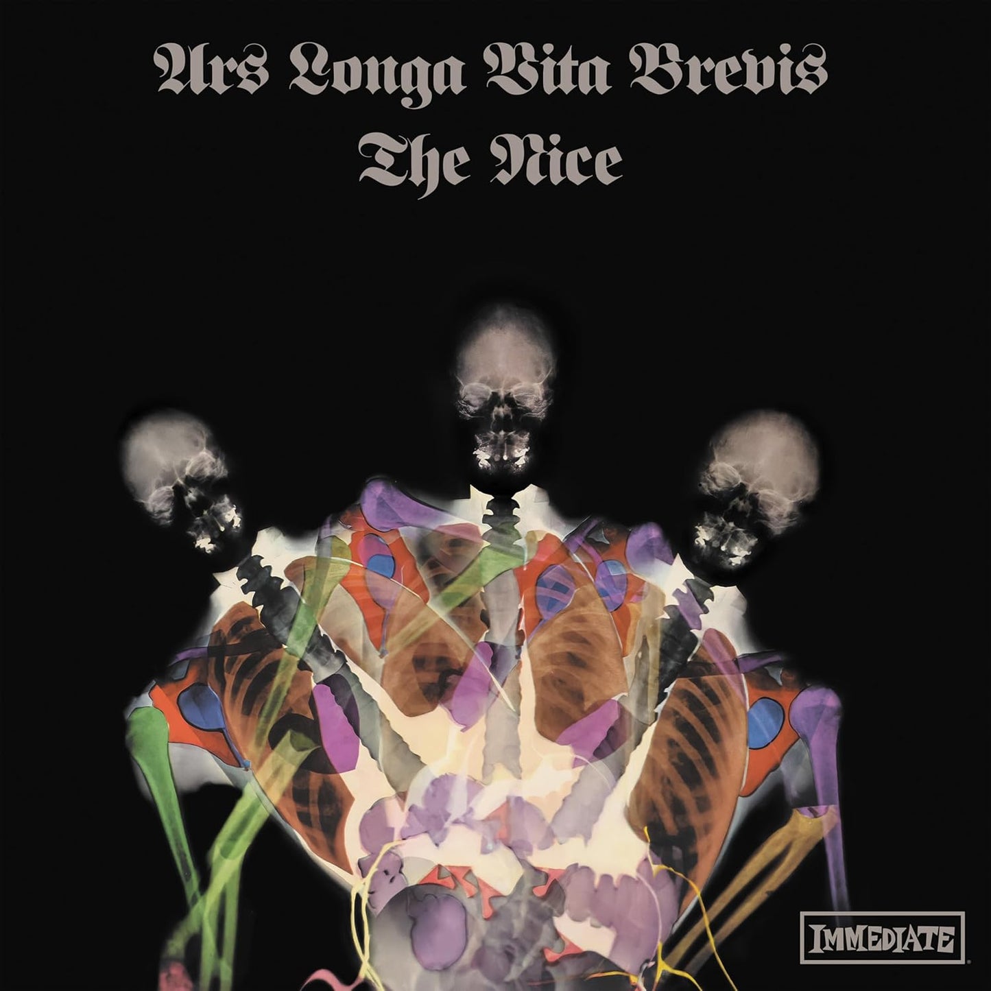 Album cover: skeletal X-ray image with band name "The Nice" and title.