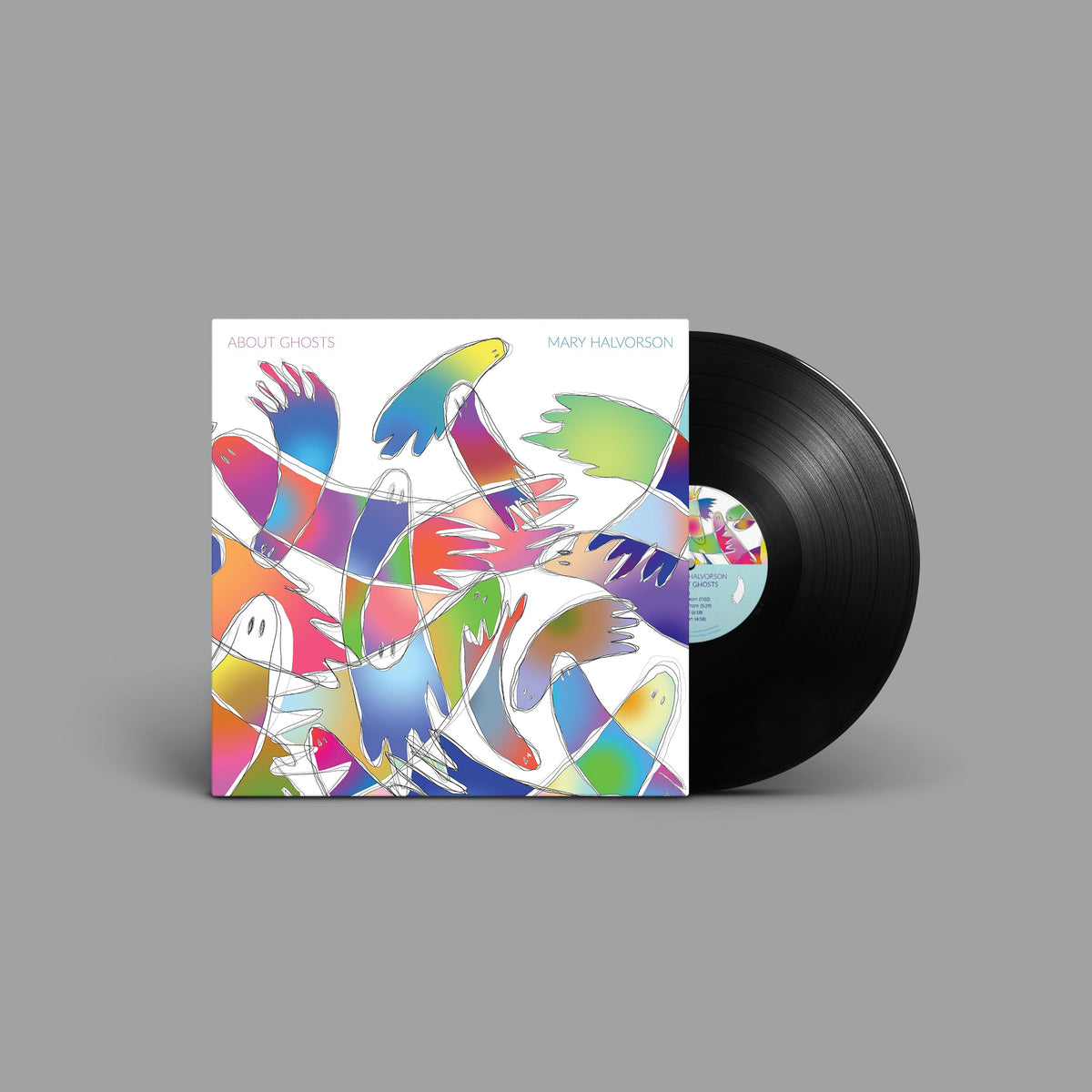 Vinyl record with colorful abstract cover art by Mary Halvorson.