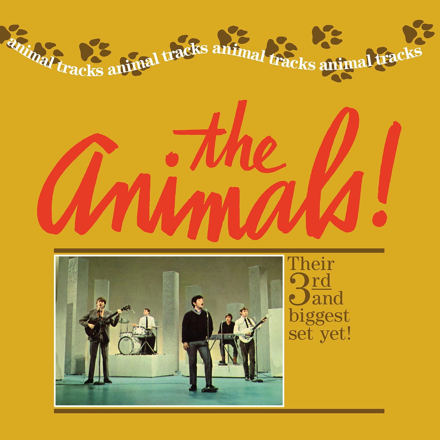 CD cover for The Animals’ “Animal Tracks” featuring a band photo.