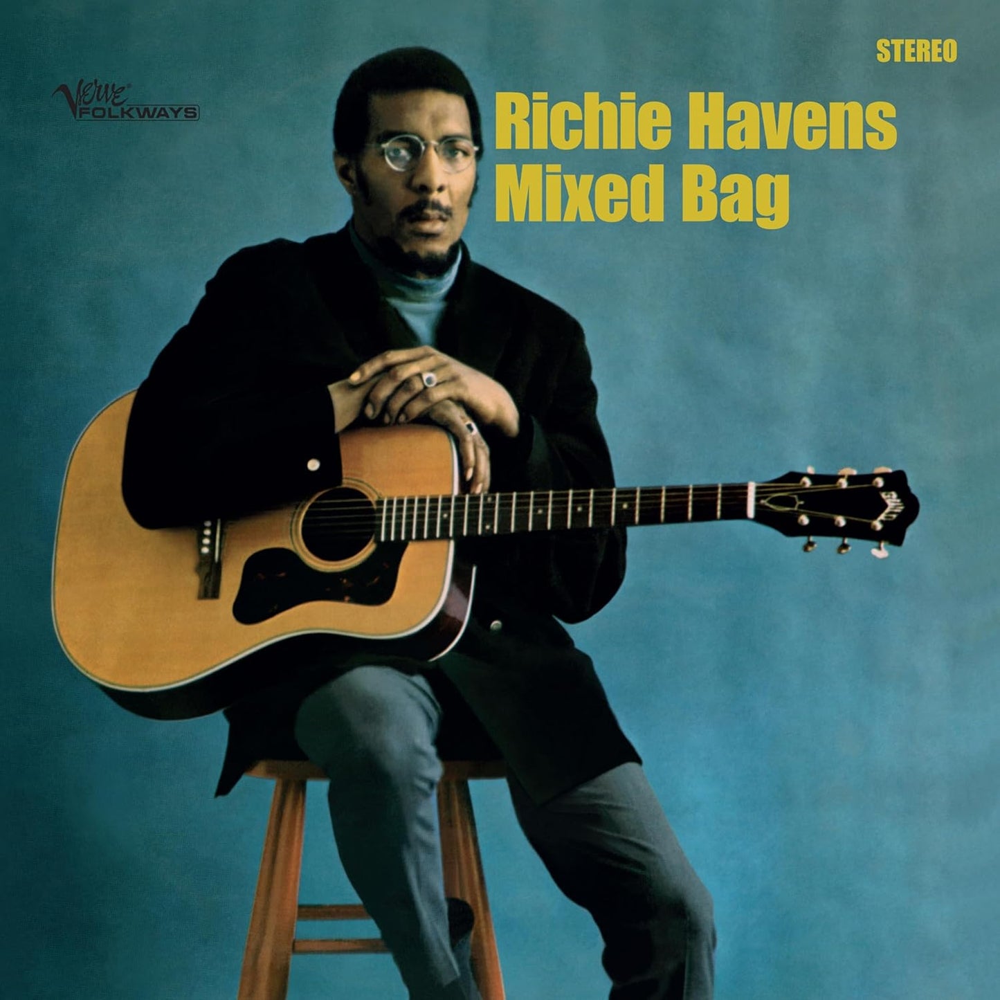 Richie Havens album cover: portrait of a man with a guitar.
