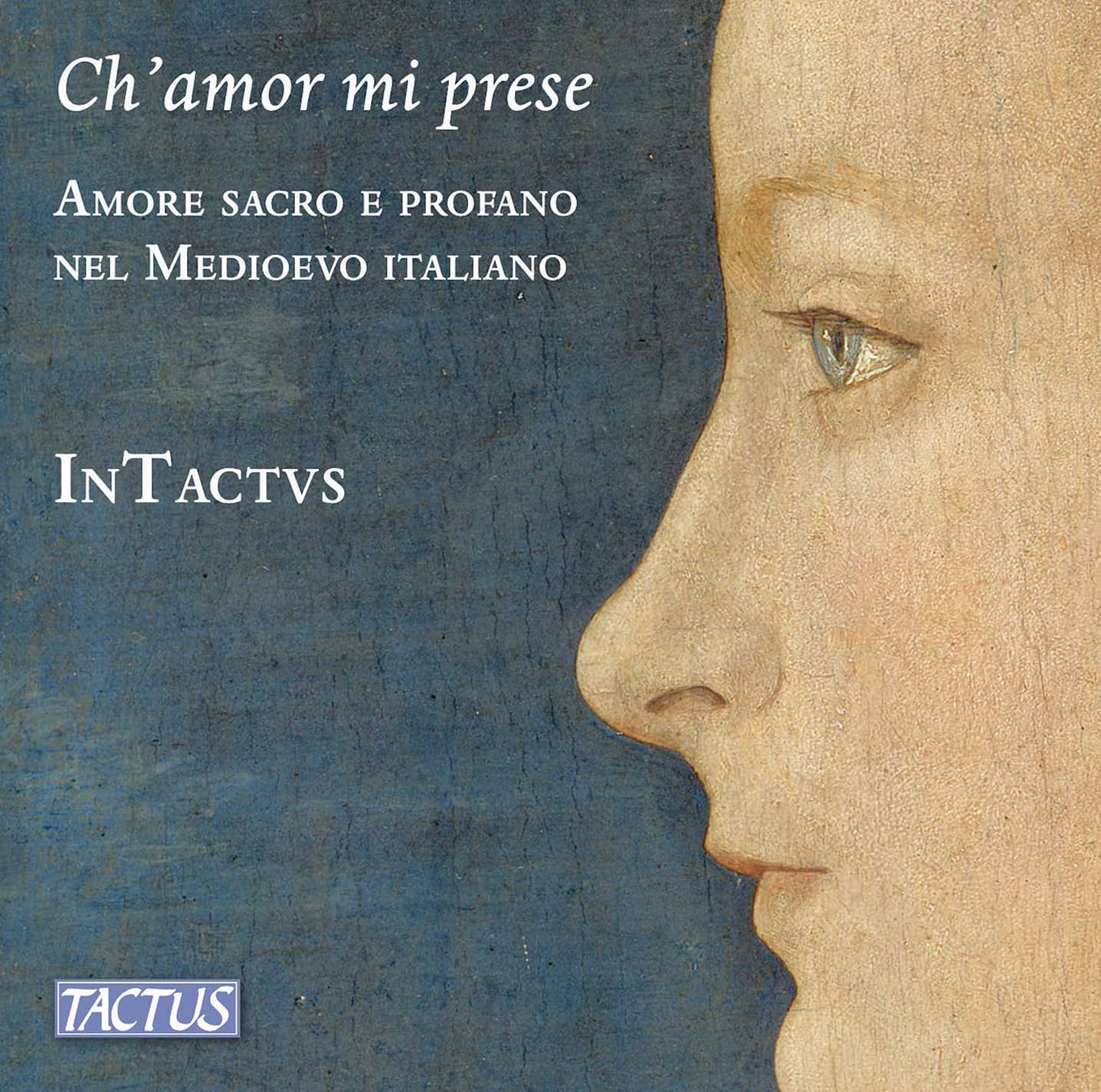 CD cover: portrait of a person in profile with text overlay.