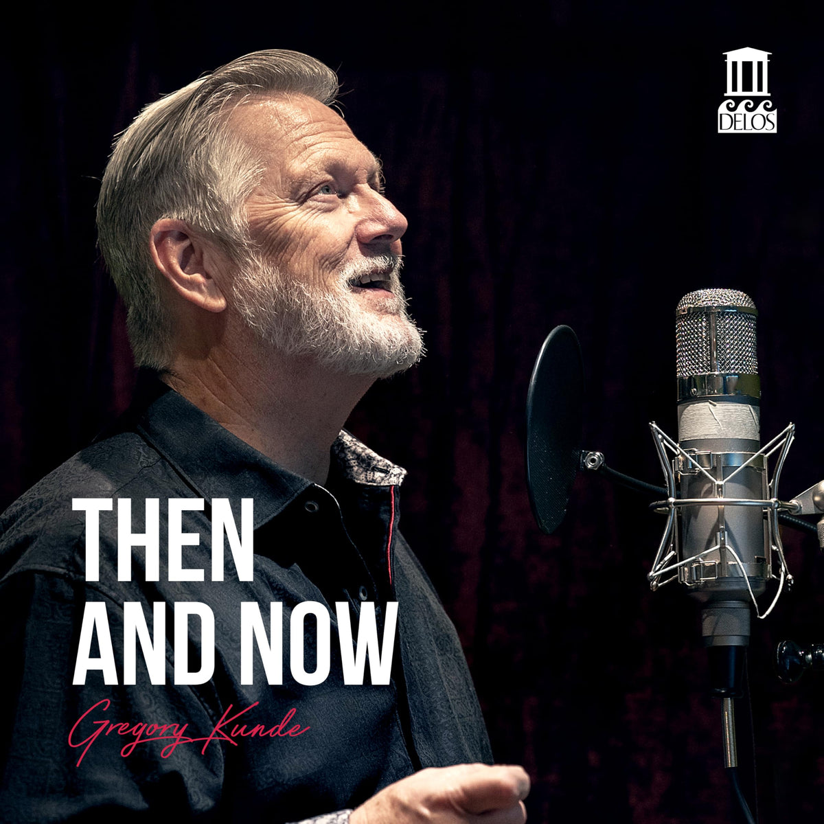 Gregory Kunde CD cover: portrait of a singer at a microphone.