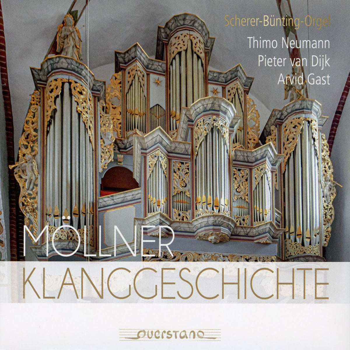 CD cover featuring an ornate, colorful pipe organ with text "Möllner Klanggeschichte".