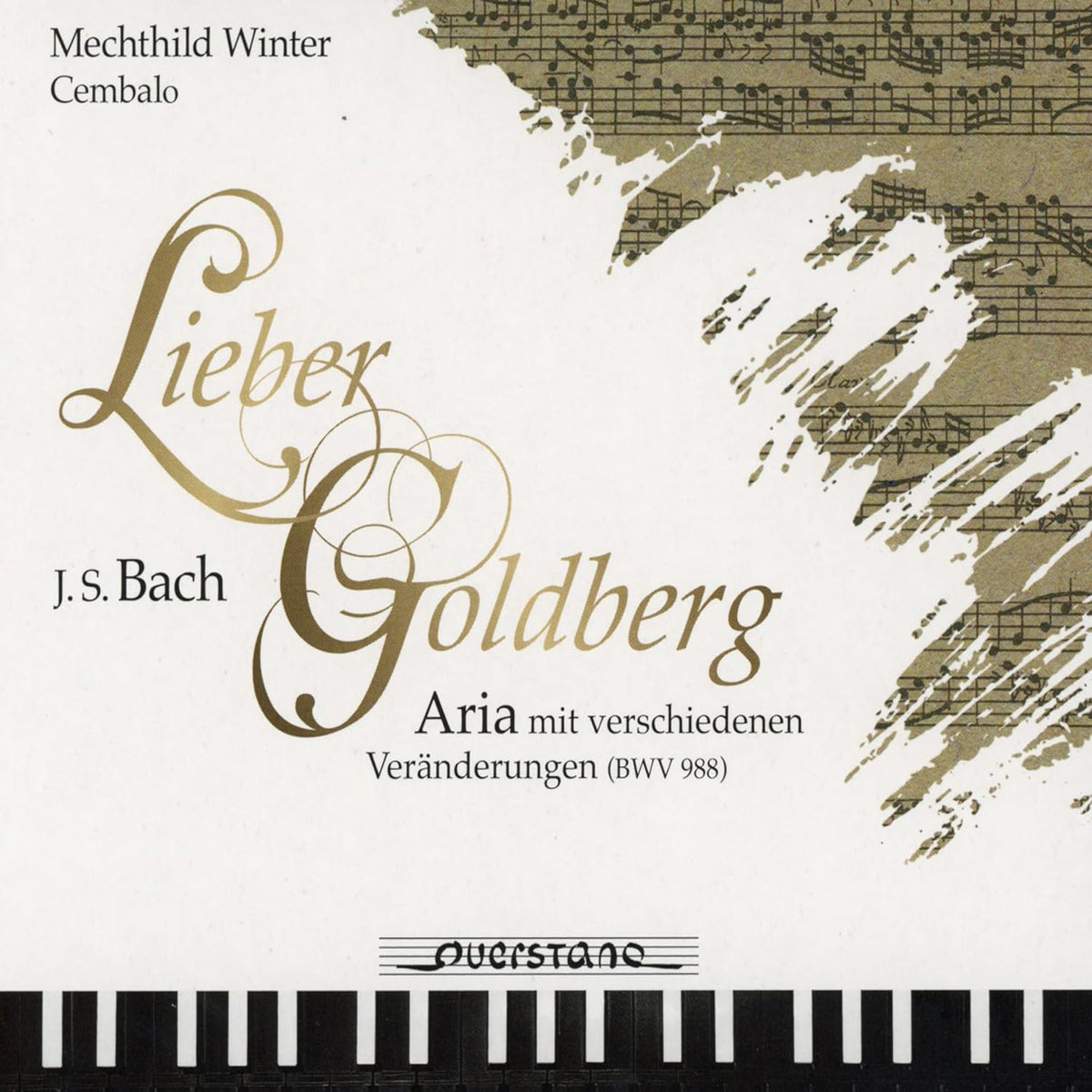 CD cover for Mechthild Winter’s “Lieber Goldberg” featuring musical notation.