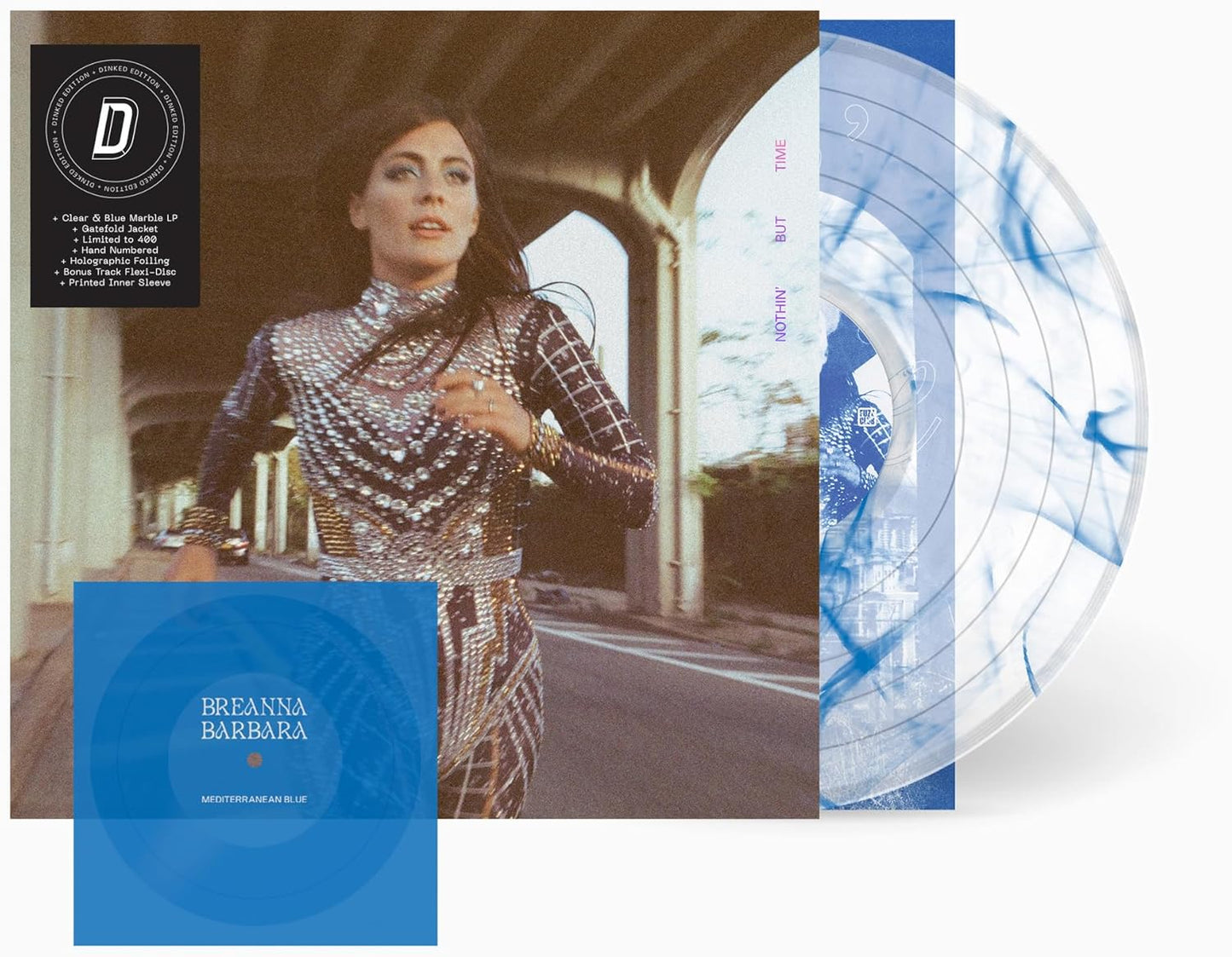 Vinyl record of Breanna Barbara's album "Nothin But Time" with barcode.