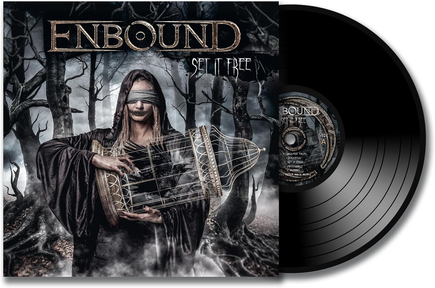 Enbound "Set It Free" vinyl record with dark, forest-themed cover art.