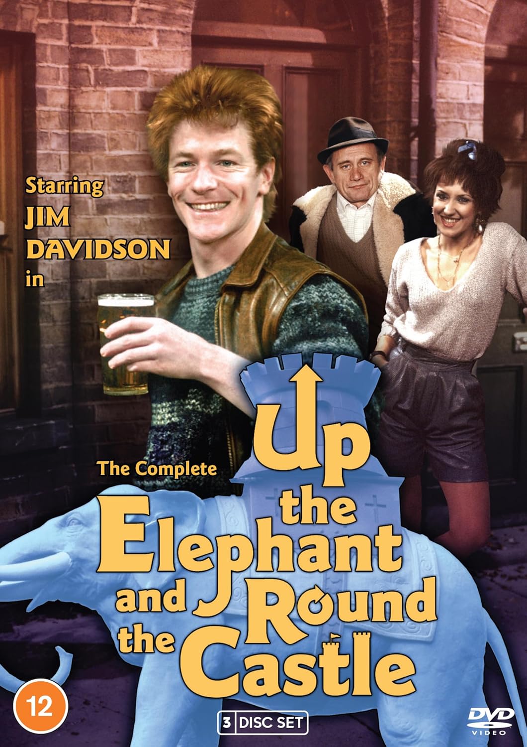 DVD cover for "Up the Elephant & Round the Castle" featuring Jim Davidson.