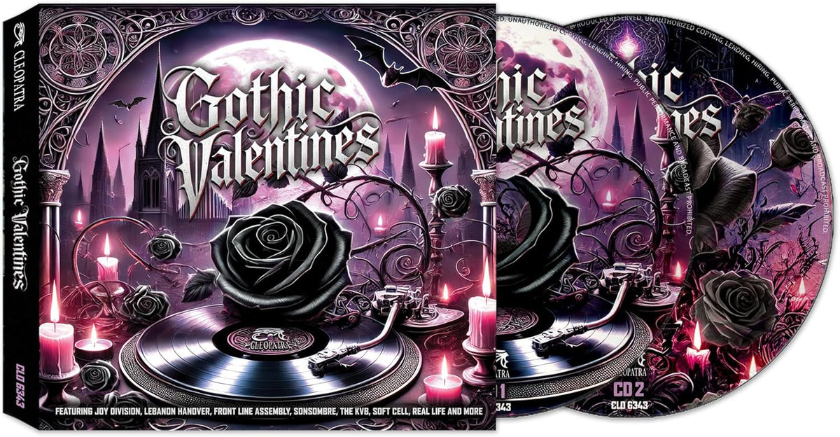 CD cover for “Gothic Valentines” featuring dark romantic imagery.