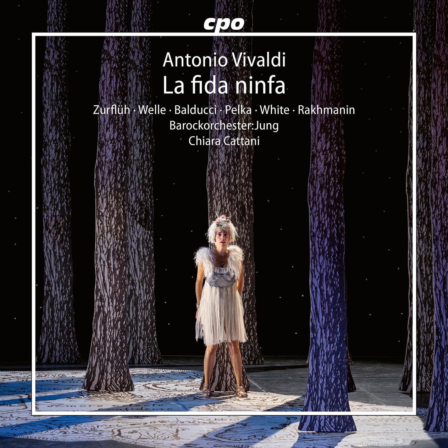 CD cover for Vivaldi's "La Fida Ninfa" featuring a forest scene.