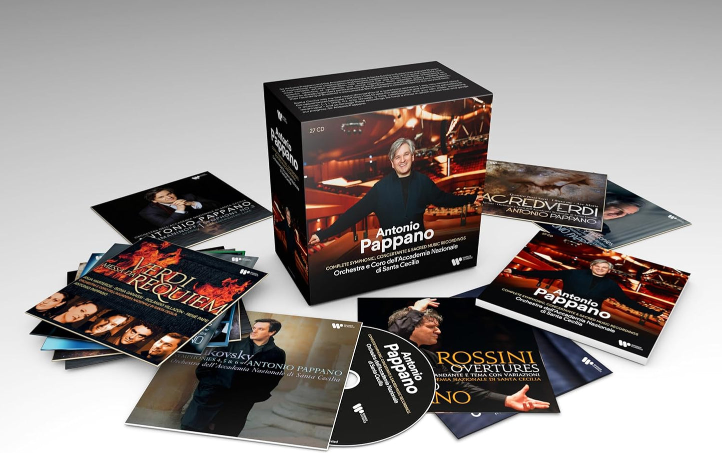 27-CD box set of Antonio Pappano’s Verdi and Rossini recordings.